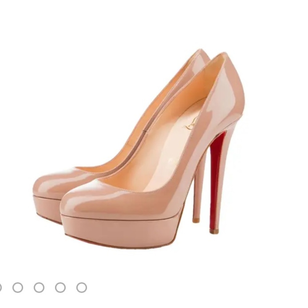Christian louboutin bianca patent beige size 37 - Picture 2 of 7